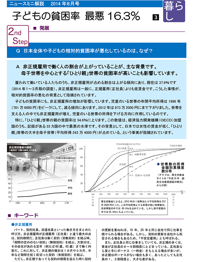 子どもの貧困率　最悪16.3％